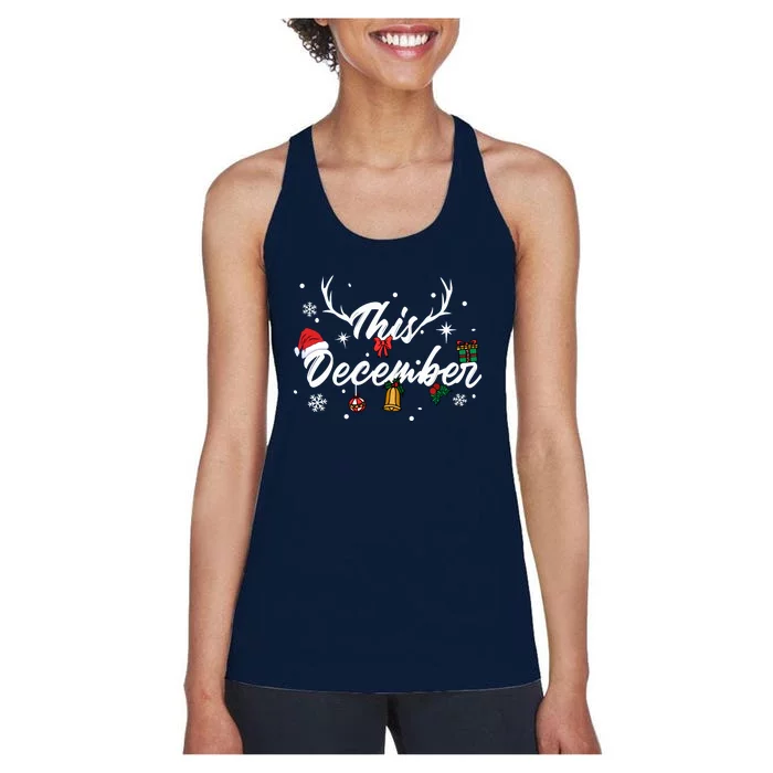 This December | Merry Christmas Women's Racerback Tank