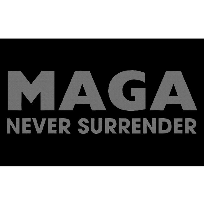 Trump Dark Maga Never Surrender Bumper Sticker