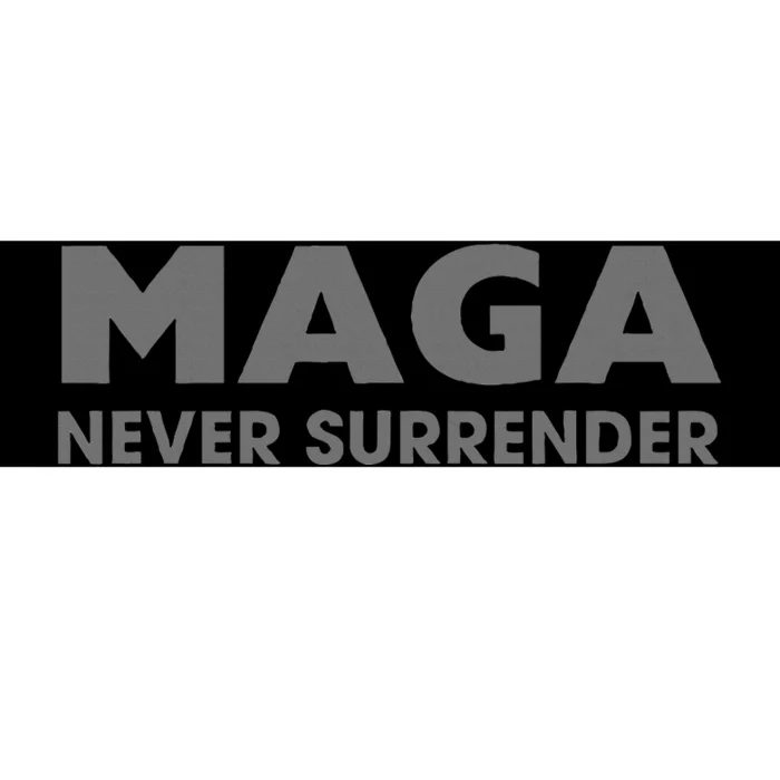 Trump Dark Maga Never Surrender Bumper Sticker