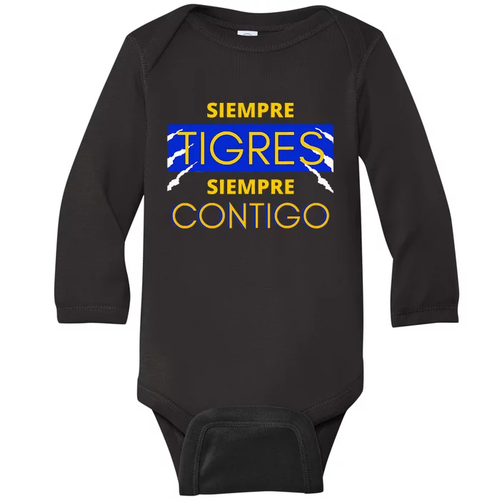 Tigres De Monterrey Baby Long Sleeve Bodysuit