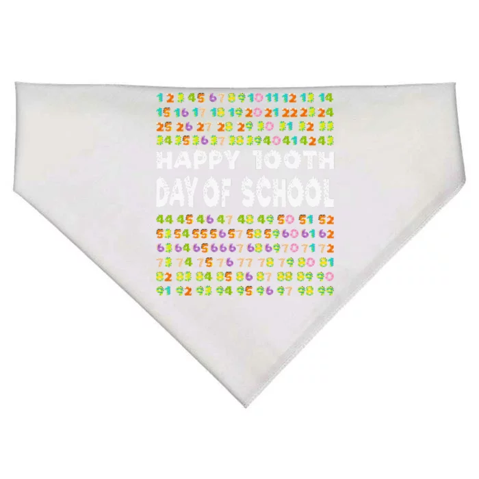 Teacher Dinosaur Math Numbers 100 Days Of School USA-Made Doggie Bandana