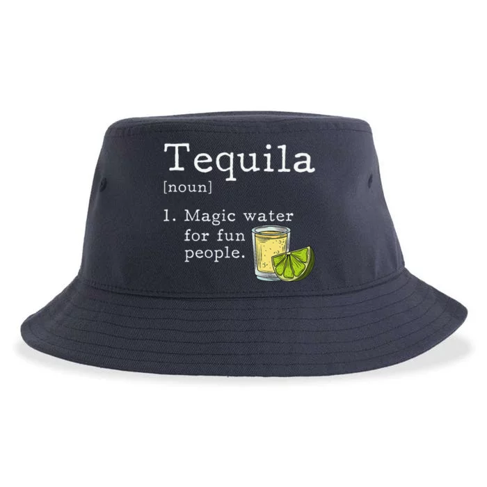 Tequila Definition Magic Water For Fun People Drinking Sustainable Bucket Hat