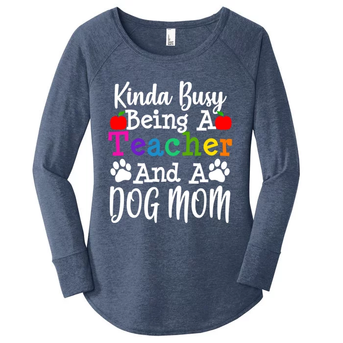 Teacher Dog Mom Owner Funny Gift Thank You Great Gift Women's Perfect Tri Tunic Long Sleeve Shirt