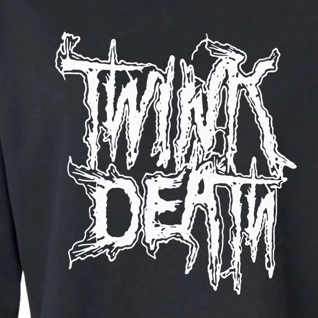 Twink Death Metal Cropped Pullover Crew