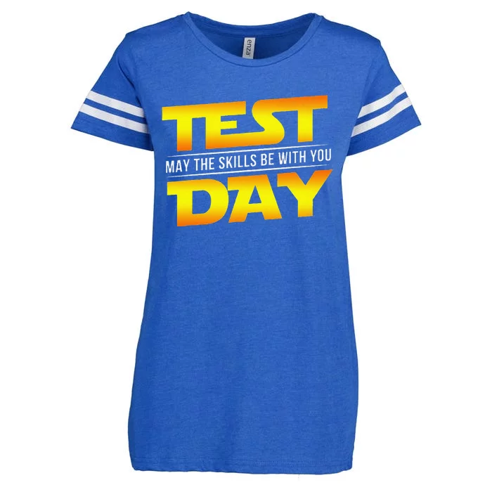 Test Day May The Skills Be With You Teacher Gift Enza Ladies Jersey Football T-Shirt