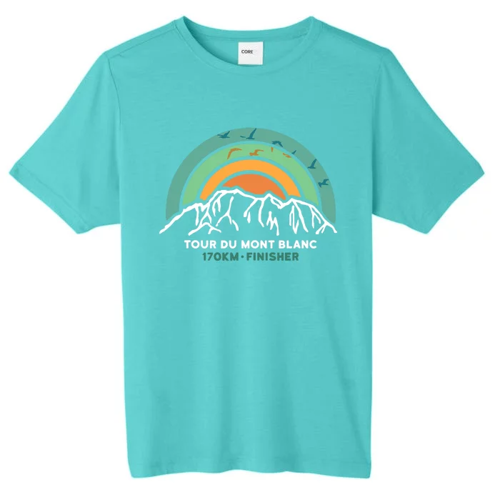 Tour Du Mont Blanc Finisher Chamonix France Hiking Souvenir ChromaSoft Performance T-Shirt