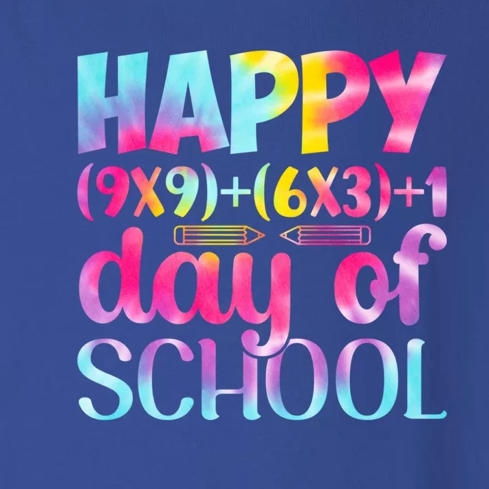 Tie Dye Math Formula Happy 100 Days Of School 100th Day Gift Toddler Long Sleeve Shirt