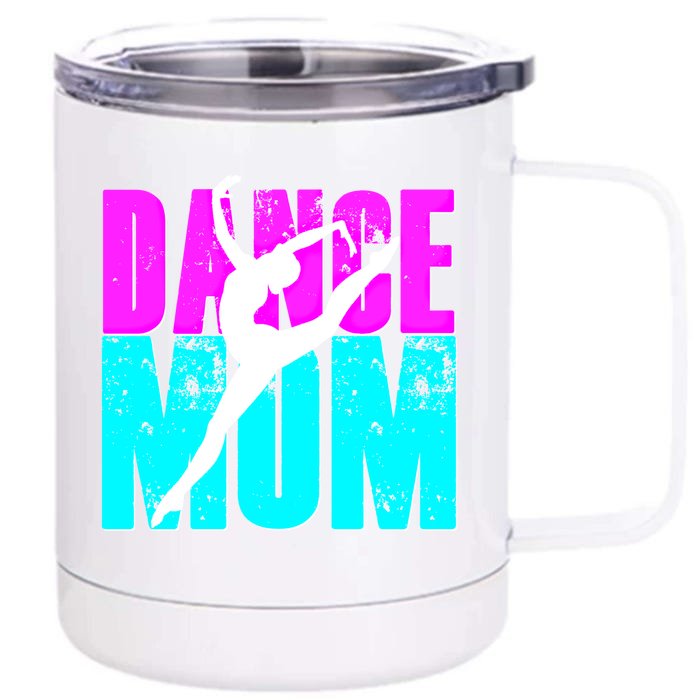 Teal Dance Mom Gift Dancer Daughter Teacher Dancing Team Front & Back 12oz Stainless Steel Tumbler Cup