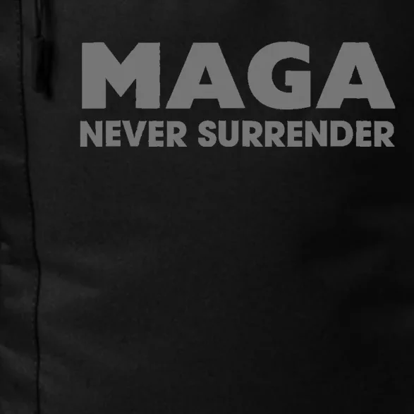 Trump Dark Maga Never Surrender Daily Commute Backpack