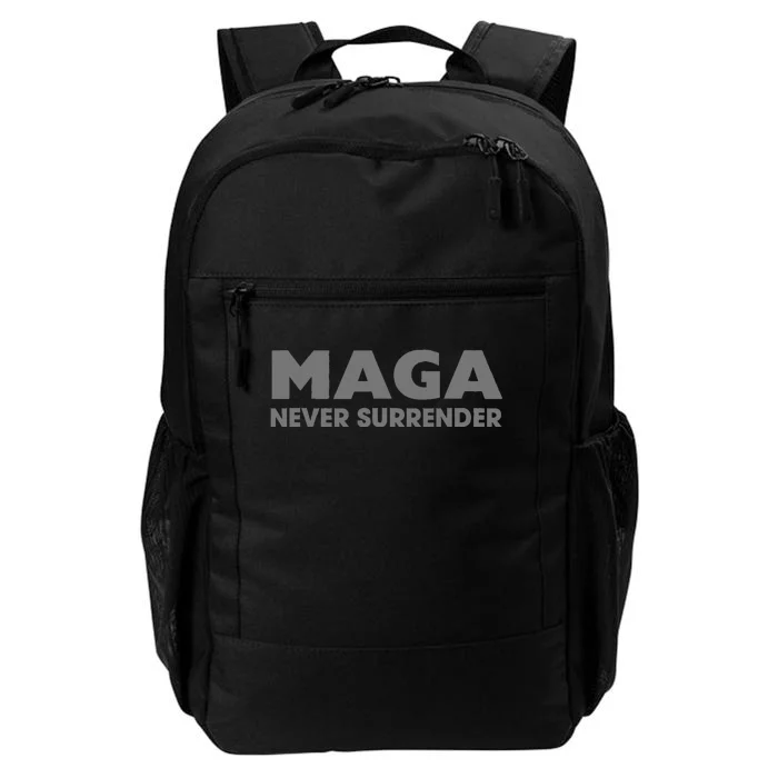 Trump Dark Maga Never Surrender Daily Commute Backpack