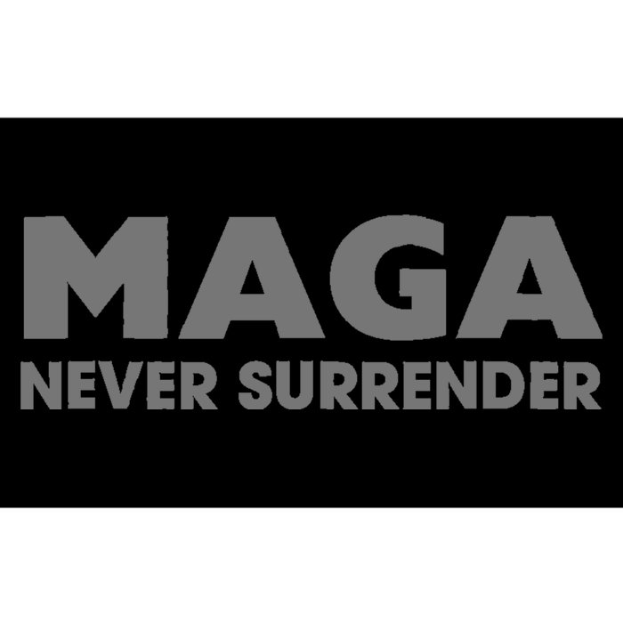 Trump Dark Maga Never Surrender Bumper Sticker