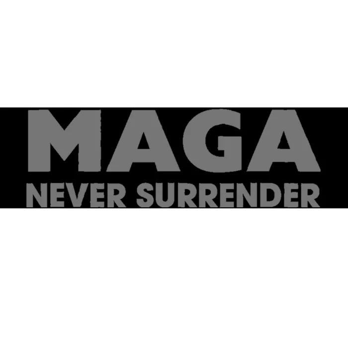 Trump Dark Maga Never Surrender Bumper Sticker