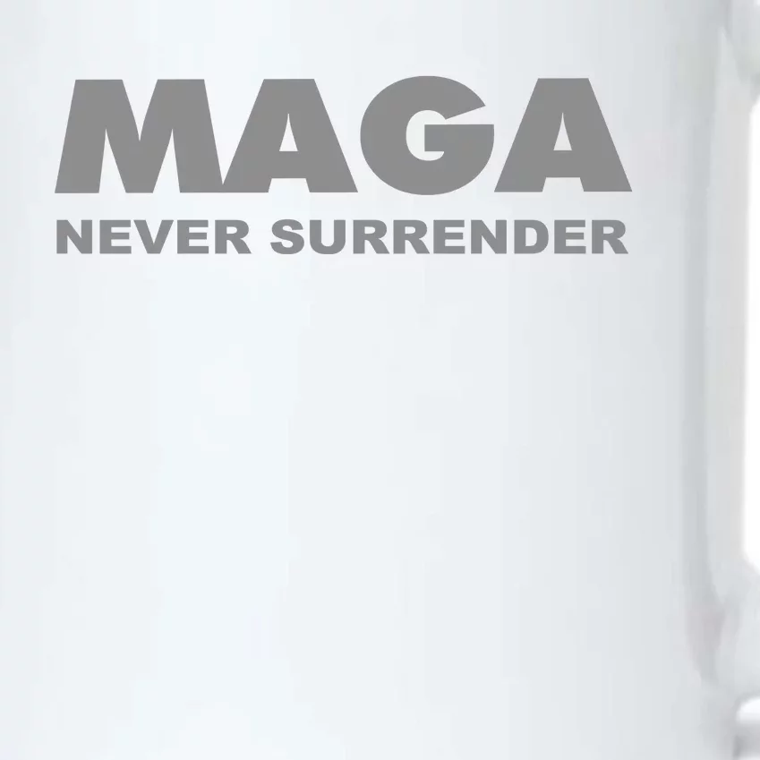 Trump Dark Maga Never Surrender Black Color Changing Mug