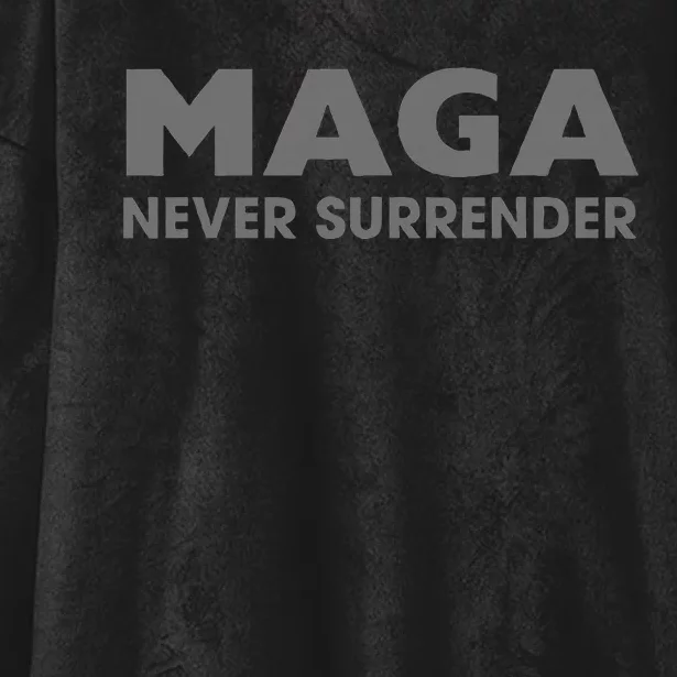 Trump Dark Maga Never Surrender Hooded Wearable Blanket