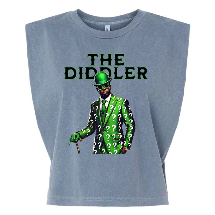 The Diddler Mr Mystery Funny Diddy Meme Garment-Dyed Women's Muscle Tee