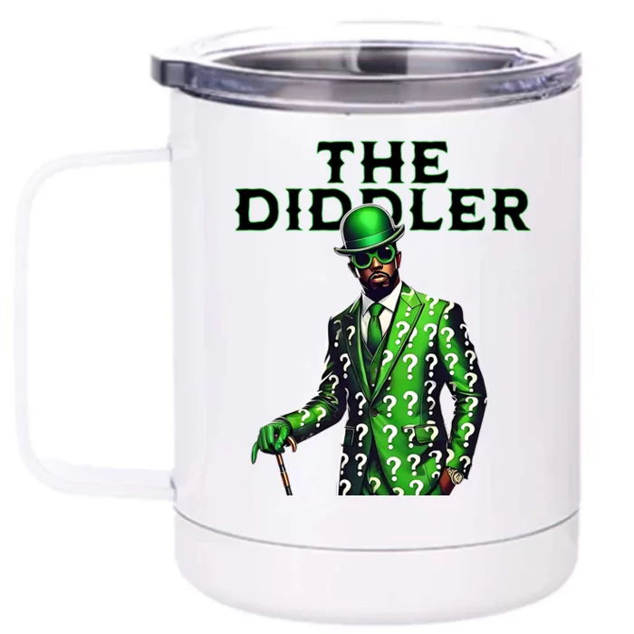 The Diddler Mr Mystery Funny Diddy Meme Front & Back 12oz Stainless Steel Tumbler Cup