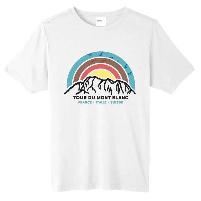 Tour Du Mont Blanc Finisher Chamonix France Hiking Souvenir ChromaSoft Performance T-Shirt