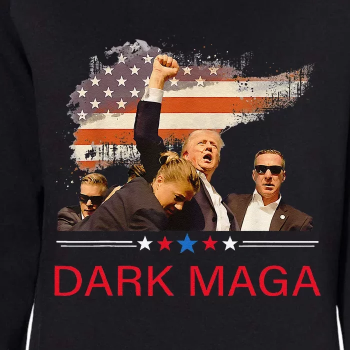 Trump Dark Maga IM Not Just Maga IM Dark Maga Trump 2024 Womens California Wash Sweatshirt