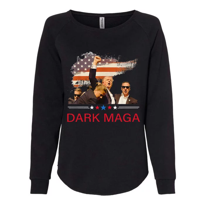 Trump Dark Maga IM Not Just Maga IM Dark Maga Trump 2024 Womens California Wash Sweatshirt