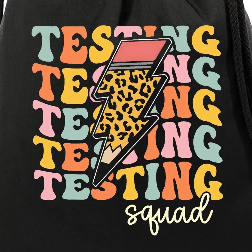 Test Day Motivational Teacher Testing Squad Drawstring Bag