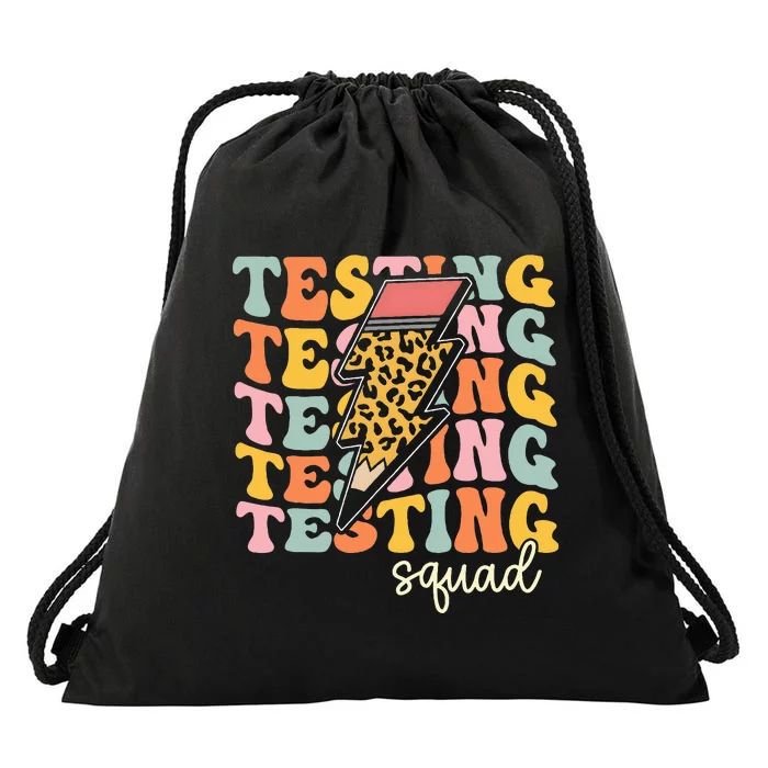 Test Day Motivational Teacher Testing Squad Drawstring Bag