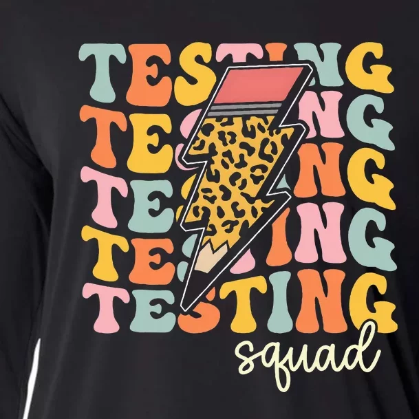 Test Day Motivational Teacher Testing Squad Cooling Performance Long Sleeve Crew