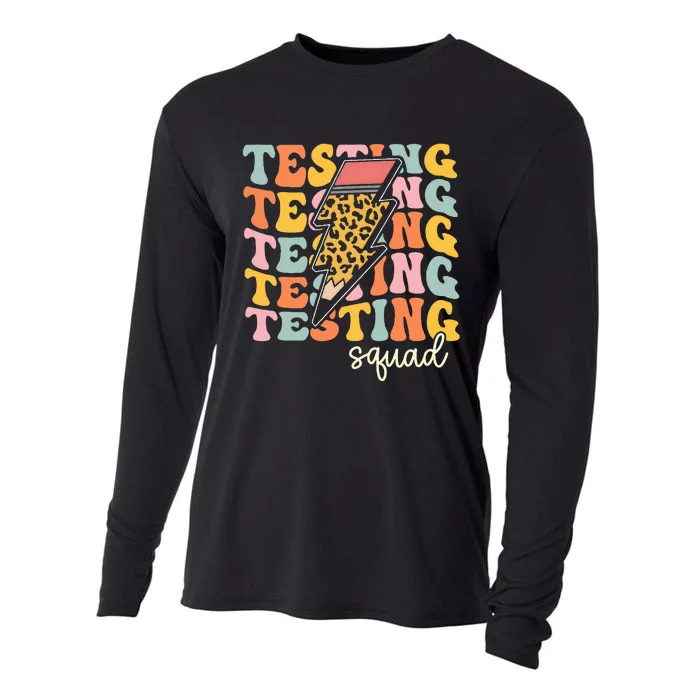 Test Day Motivational Teacher Testing Squad Cooling Performance Long Sleeve Crew