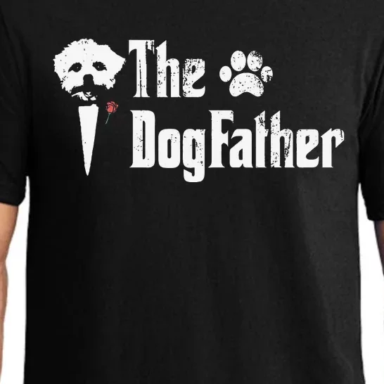 The Dogfather Maltese Dog Dad Father's Day Gift Pajama Set