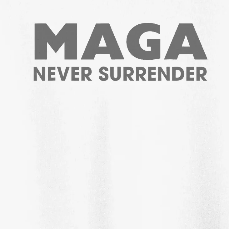 Trump Dark Maga Never Surrender Toddler T-Shirt