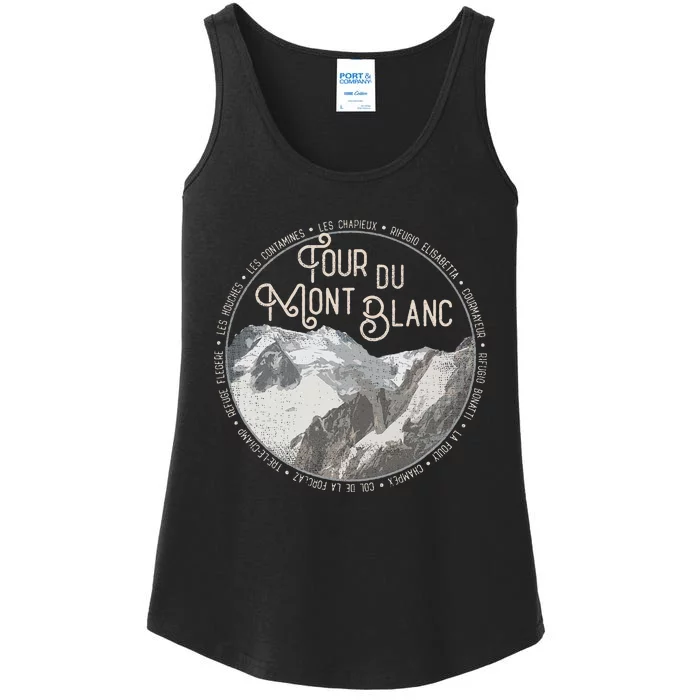 Tour Du Mont Blanc Gear European Hiking Trail Souvenir Hiker Ladies Essential Tank