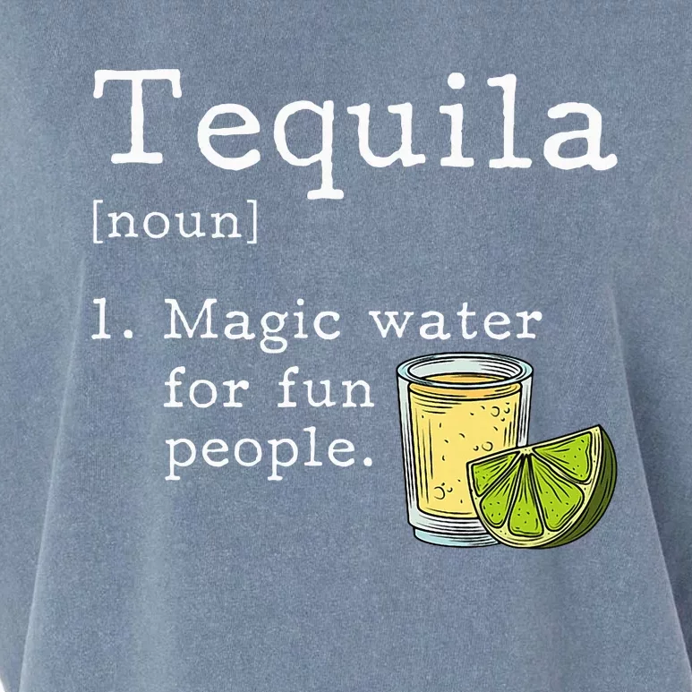 Tequila Definition Magic Water For Fun People Drinking Garment-Dyed Women's Muscle Tee