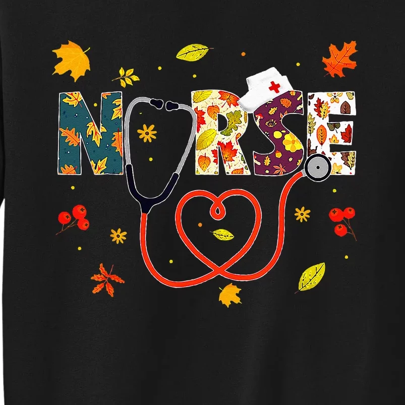 Turkey Day Nursing Thanksgiving Nurse Tall Sweatshirt