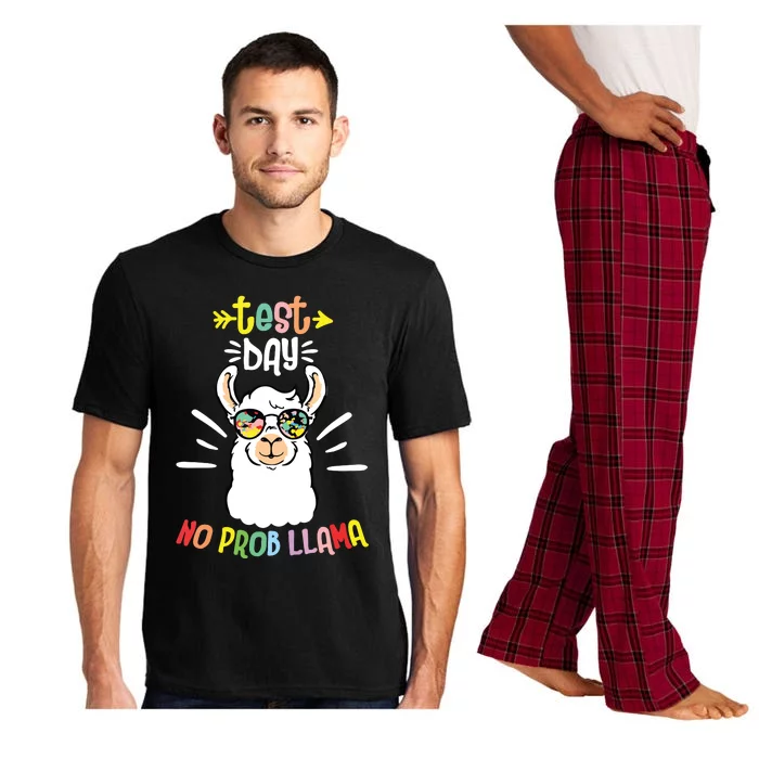 Test Day No Prob LLama Cute Test Day For Teachers Students Pajama Set