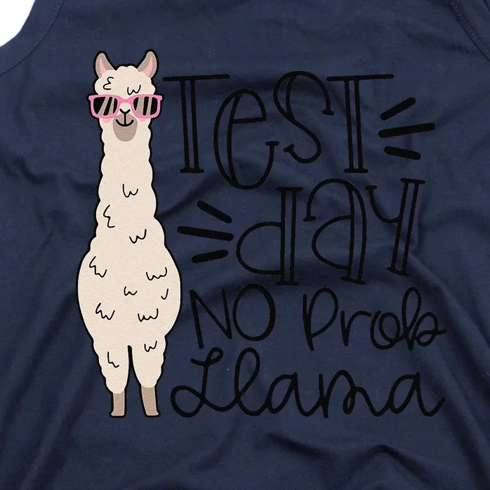 Test Day No Prob Llama Teacher Testing Day Tank Top