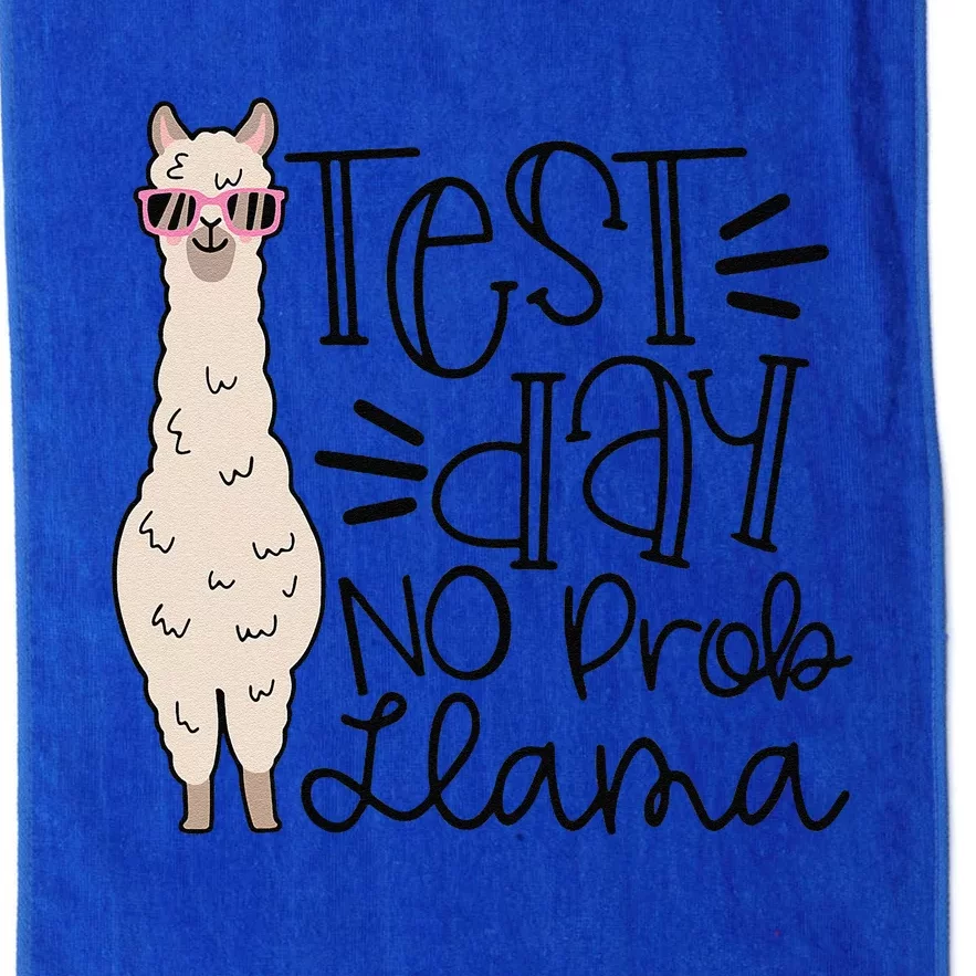 Test Day No Prob Llama Teacher Testing Day Platinum Collection Golf Towel