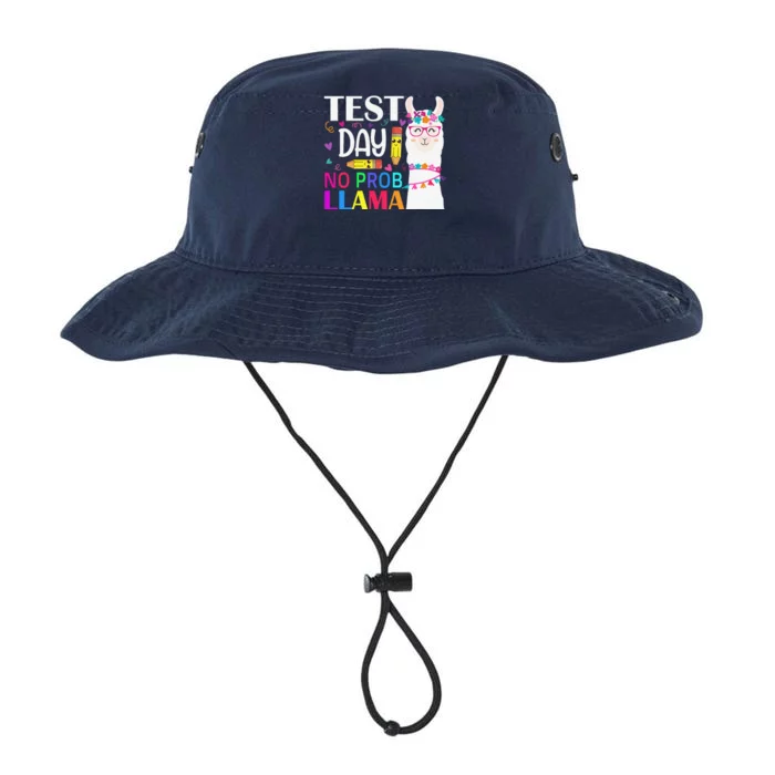 Test Day No Probllama Llama Teacher Testing Day Legacy Cool Fit Booney Bucket Hat