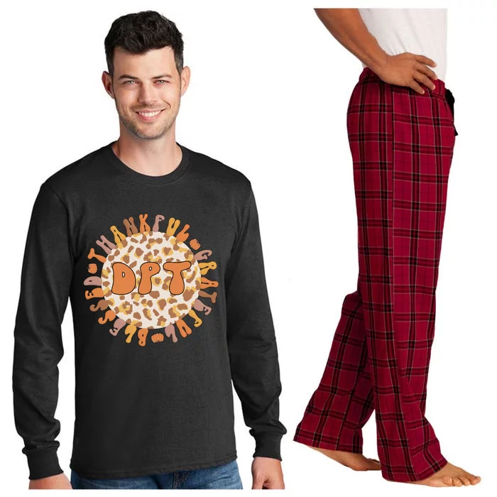 Thankful Doctor Of Physical Therapy Thanksgiving Dpt Meaningful Gift Long Sleeve Pajama Set