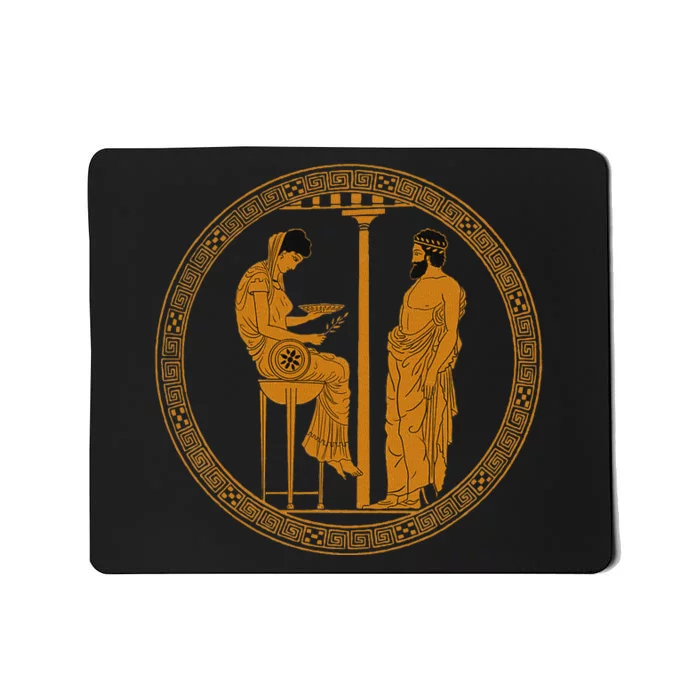 The Delphic Oracle King Aigeus In Front Of The Pythia Mousepad