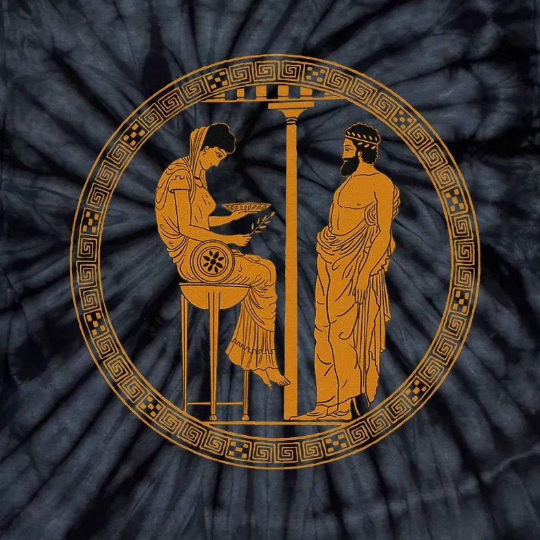 The Delphic Oracle King Aigeus In Front Of The Pythia Tie-Dye T-Shirt