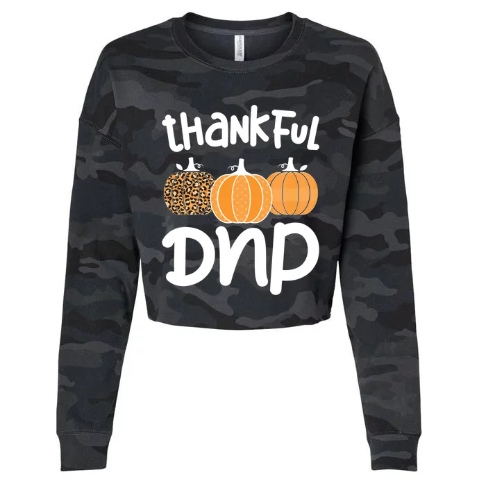 Thankful Doctor Of Nursing Practice Thanksgiving Funny Gift Cropped Pullover Crew