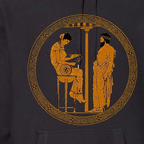 The Delphic Oracle King Aigeus In Front Of The Pythia Premium Hoodie