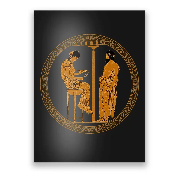 The Delphic Oracle King Aigeus In Front Of The Pythia Poster