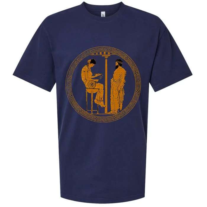 The Delphic Oracle King Aigeus In Front Of The Pythia Sueded Cloud Jersey T-Shirt