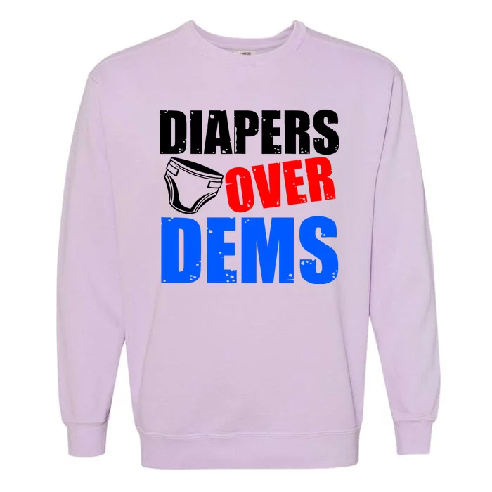 Trump Diapers Over Dems Garment-Dyed Sweatshirt