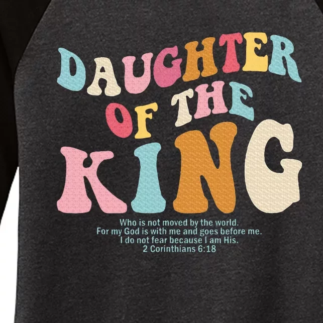 The Daughter Of King Christian Women's Tri-Blend 3/4-Sleeve Raglan Shirt