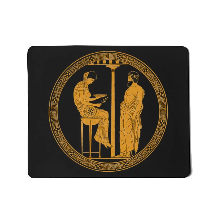 The Delphic Oracle King Aigeus In Front Of The Pythia Mousepad