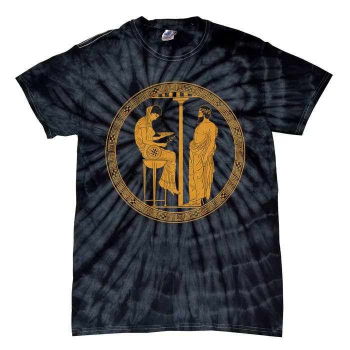 The Delphic Oracle King Aigeus In Front Of The Pythia Tie-Dye T-Shirt