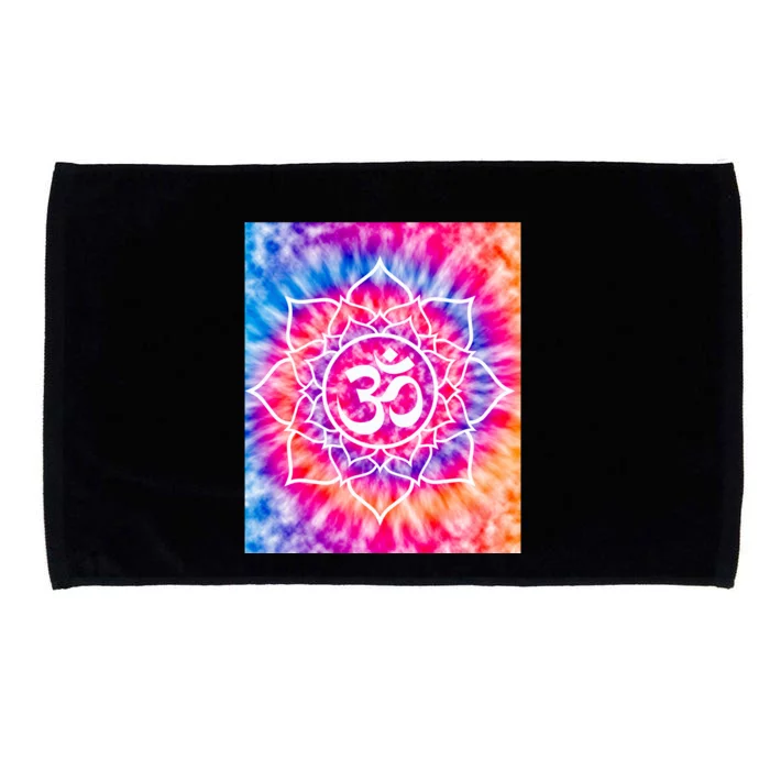 Tie Die Ohm Yoga Hindu Buddhism Yoga Eastern Namaste Gift Microfiber Hand Towel