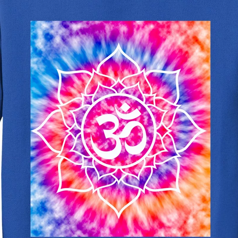 Tie Die Ohm Yoga Hindu Buddhism Yoga Eastern Namaste Gift Tall Sweatshirt