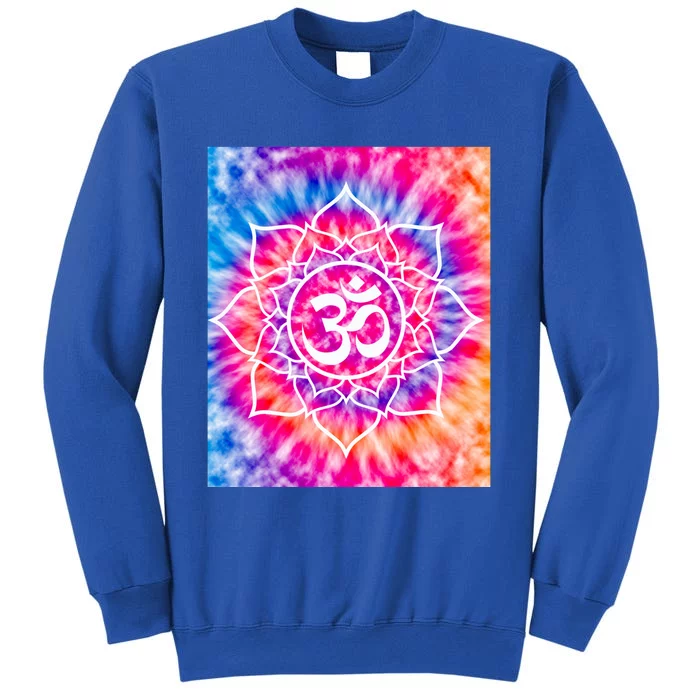 Tie Die Ohm Yoga Hindu Buddhism Yoga Eastern Namaste Gift Tall Sweatshirt